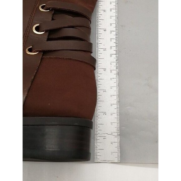 Vince Camuto Womens Boots Pauletta Brown Leather Zip Knee High Wide Calf 9.5 - Picture 9 of 14